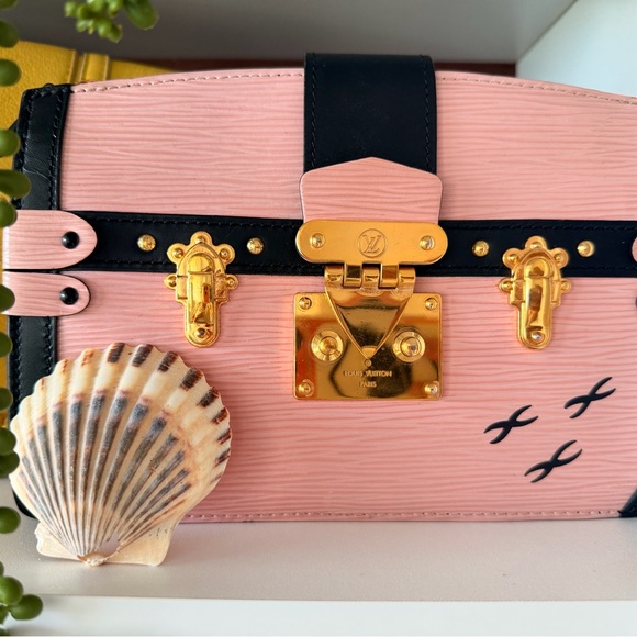 Louis Vuitton Pink and Black Petite Trunk Bag - Picture 5 of 14